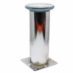 Kapsan 15 cm Krom Metal Tablalı Metal Baza Ayağı