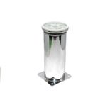 Kapsan 60 mm 15 cm Krom Metal Tablalı Metal Baza Ayağı