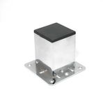Kapsan 70 mm Krom Kare Metal Koltuk Ayağı
