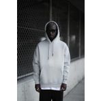 Kapşonlu 3 İplik Kalın İçi Polarlı Oversize Kangru Cepli Erkek Sweatshirt TAŞ S