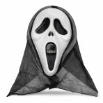 Kapşonlu Çığlık Maskesi Scream Maskesi - Hayalet Maskesi 33X21 Cm Mirsm0010k-Smrg022