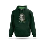 Kapşonlu Erkek Sweatshirt - Kapşonlu Kadın Sweatshirt Antik Dalgıç Tasarım Kapşonlu Sweatshirt, Nefti yeşil, S
