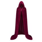 Kapşonlu Robe Pelerin,Cadılar Bayramı Kapüşonlu Pelerin - Hafif Kadife Cadılar Bayramı Palto - İkna Edici Vampir Veya Cadı Kostümü, Şövalye Fantezi Serin Cosplay Unisex Kadınlar Ve Erkekler İçin
