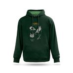 Kapşonlu Sweatshirt Anatomy Owl Tasarım Sweatshirt, Nefti Yeşil, L