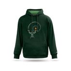 Kapşonlu Sweatshirt Bilgeliğin Evreni Tasarım Kapşonlu Sweatshirt, Nefti Yeşil, L