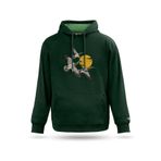 Kapşonlu Sweatshirt Göç Tasarım Kapşonlu Sweatshirt Kadın Erkek, Nefti yeşil, M