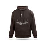 Kapşonlu Sweatshirt Kadın Gece ve Yıldızlar Tasarım Kapşonlu Sweatshirt Erkek, Kahverengi, 2XL