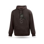 Kapşonlu Sweatshirt The Crow Tasarım Kadın Erkek Kapşonlu Sweatshirt, Kahverengi, 2XL