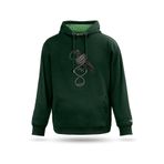 Kapşonlu Sweatshirt The Crow Tasarım Kadın Erkek Kapşonlu Sweatshirt, Nefti Yeşil, XL