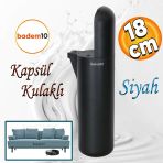 Kapsül Mobilya Yükseltici Kanepe Tv Ünitesi Koltuk Ayağı Konsol Ayakları Mat Siyah 18 Cm
