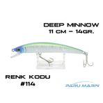Kaptan 3410 Deeplure Deep Mİnnow 110 mm 14 gr 114 Sahte Balık