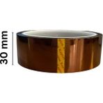 Kapton Yanmaz Bant 30 mm 30 Metre - Bakır