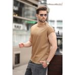 Kapuçino Yarım Kol Erkek Basic Tişört E7136