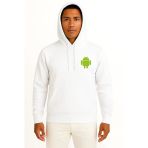 Kapüşonlu Android Logo Cep Tasarımlı Unisex Sweatshirt