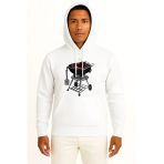 Kapüşonlu Ayaklı Barbekü - Izgara - Mangal Göğüs Tasarımlı Unisex Sweatshirt