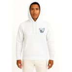 Kapüşonlu Butterfly Cep Baskılı Unisex Sweatshirt