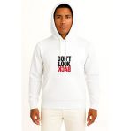 Kapüşonlu Don T Lock Back - Arkana Bakma Göğüs Tasarımlı Unisex Sweatshirt