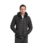Kapüşonlu Erkek Şişme Mont Siyah 3XL