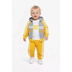 Kapüşonlu Hırkalı Erkek Bebek Eşofman Takım 3Lü Set