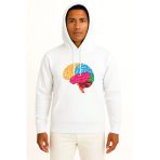 Kapüşonlu Human Brain Anatomy Göğüs Tasarımlı Unisex Sweatshirt