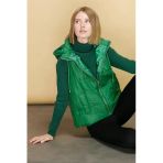 Kapüşonlu Kısa Benetton Kadın Yelek 23409-2K5