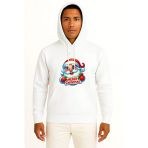 Kapüşonlu Merry Christmas Yılbaşı Göğüs Baskılı Unisex Sweatshirt
