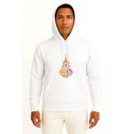 Kapüşonlu Monarşi Tayland Bayrağı Tayland Crown Prince Göğüs Baskılı Unisex Sweatshirt