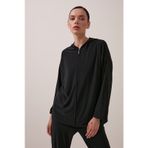 Kapüşonlu Sweatshirt-Siyah