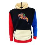 Kapüşonlu Sweatshirt - Tarz/Turuncu (MAVİ, L)
