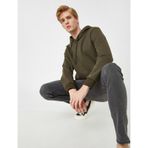 Kapüsonlu Uzun Kollu Sweatshirt