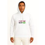 Kapüşonlu Yılbaşı Mode On Göğüs Baskılı Unisex Sweatshirt