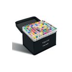 KAPVOE 120 Adet Çift Uçlu Touch Marker Art Tasarım Keçeli Kalem Boya Seti+Çanta