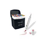 KAPVOE 48’li Çift Uçlu Touch Marker Art Tasarım Kurecolor Twin Marker Kalem Seti Taşınabilir Çanta İthal