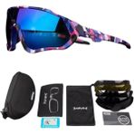 Kapvoe Rainbow Değişebilir 5 Lens Mtb Polarize Bisiklet Spor Dağ Kayak Gözlüğü - Renkli - 1