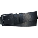 Kar-Pa %100 Deri Siyah Tokalı Kot Pantolon Kemeri 4.5cm; Siyah - 110 cm