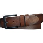 Kar-Pa %100 Deri Siyah Tokalı Kot Pantolon Kemeri 4.5cm; Taba - 120 cm