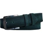Kar-Pa %100 Deri Süet Yeşil Kanvas Pantolon Kemeri 4cm - 115 cm