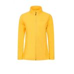 Kar Spor 2as Sarı Peridot Tam Fermuarlı Kadın Polar Sweatshirt