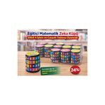 KAR TANESİ Eğitici Matematik Zeka Küpü 24’lü Set 4 İşlem Oyunu Okul ve Doğum Günü Hediyesi