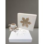 Kar Tanesi Tabak Kalıbı - 15 cm Çapında ,Yükseklik:2 cm ,Çukur Kısmı:4.5 mm