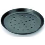 Kara Sac Delikli Pizza Tepsi, Çap 28 Cm, Dayanıklı ve Şık Tasarım - Seçenek 1 - Ahşap