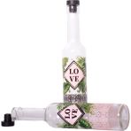 Karaca 2 Adet 250 ml Love Desenli Yağlık-Sirkelik - Şeffaf