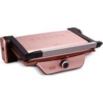 Karaca 2000 W Çift Taraflı Granit Plakalı Izgara ve Tost Makinesi – Rose Gold, 4 Isı Ayarı, 6 Dilim Kapasiteli