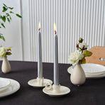 Karaca 24 cm Metalik Silver 2'li Mum Şamdan