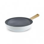 Karaca 28 cm Swiss Crystal Creamy Wood Wok Tava