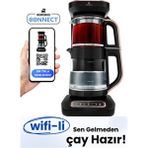 Karaca 4 In 1 Wifi Uzaktan Bağlantılı Cam Çay Makinesi Bordo 1,5 L Kapasite ile Şık Tasarım