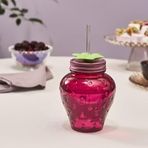 Karaca 750 ml Çilek Transparent Pipetli Su Şişesi
