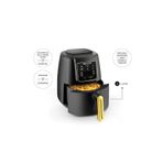 Karaca Akıllı Sensörler 1500W Ev Yemeği, Közleme, Fırın/Izgara Safety Cook Tech XL 4L Airfryer