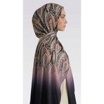 Karaca ALMERA DESENLİ COTTON ŞAL - LACİVERT / TURUNCU
