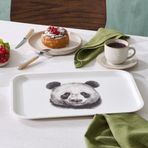 Karaca Apricot Biome Panda Desenli Dikdörtgen Tepsi